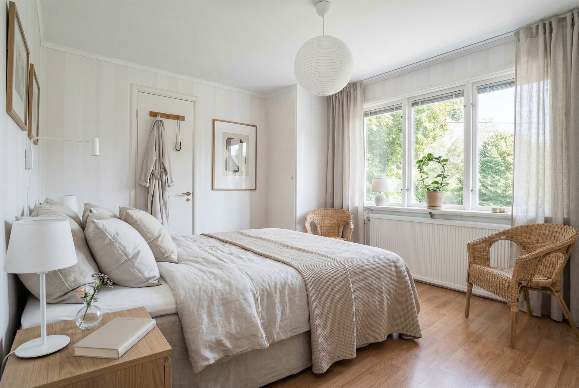 Replace Furniture – Bedroom after AI homestaging - professionally styled with modern furniture and decor in 5 minutes